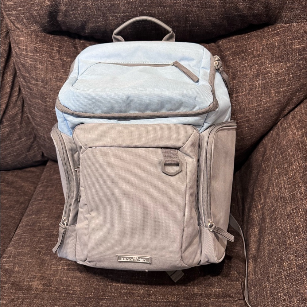 NEW Baby Diaper Bag Banana Fish Backpack Gray And Blue